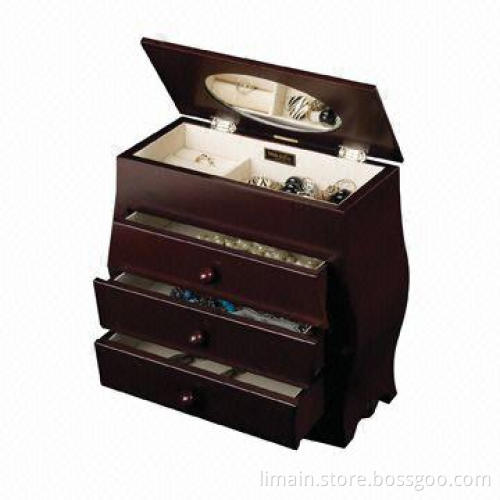 Jewelry Box, Measuring 21 x 18 x 8cm, OEM and ODM Orders Welcomed
